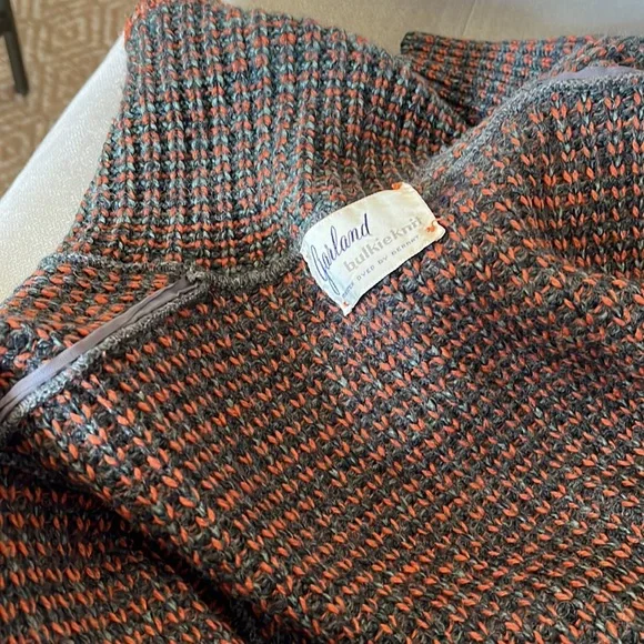Vintage sweater brown and gray - Picture 4 of 10